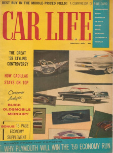 CAR LIFE 1959 FEB - BUICK, OLDS & MERCURY TESTED, PLYMOUTH SPECIAL*